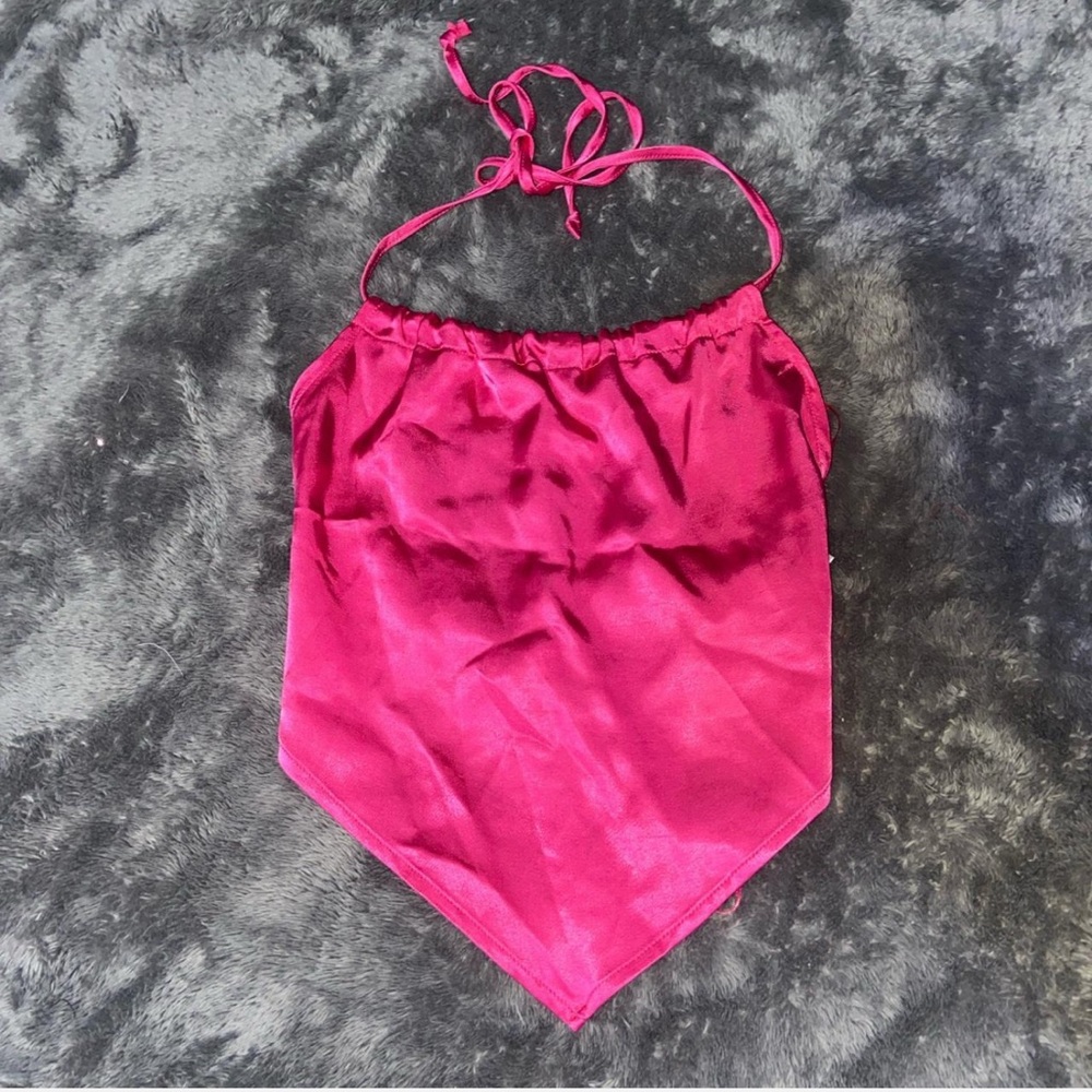 Urban Outfitters Pink Satin Tank Top